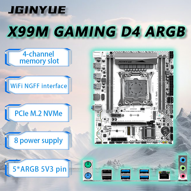 Server Memory Ddr4 - เมนบอร์ด JGINYUE X99 LGA2011-3 M-ATX สำหรับซีพียู