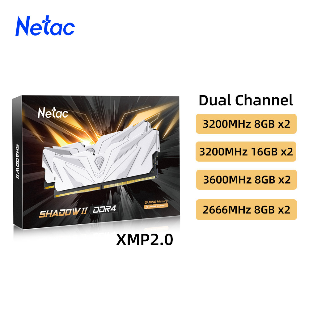 Ddr4 2400Mhz - DDR4 8GBX2หน่วยความจำ Netac RAM DDR4 16GBX2