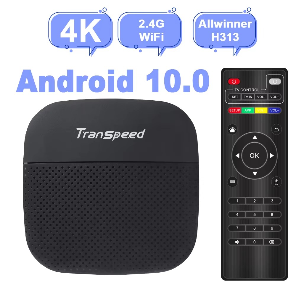 Ddr3 8Gb - กล่องรับสัญญาณทีวี Transpeed Android 10 ใช้ชิปประมวลผล Allwinner