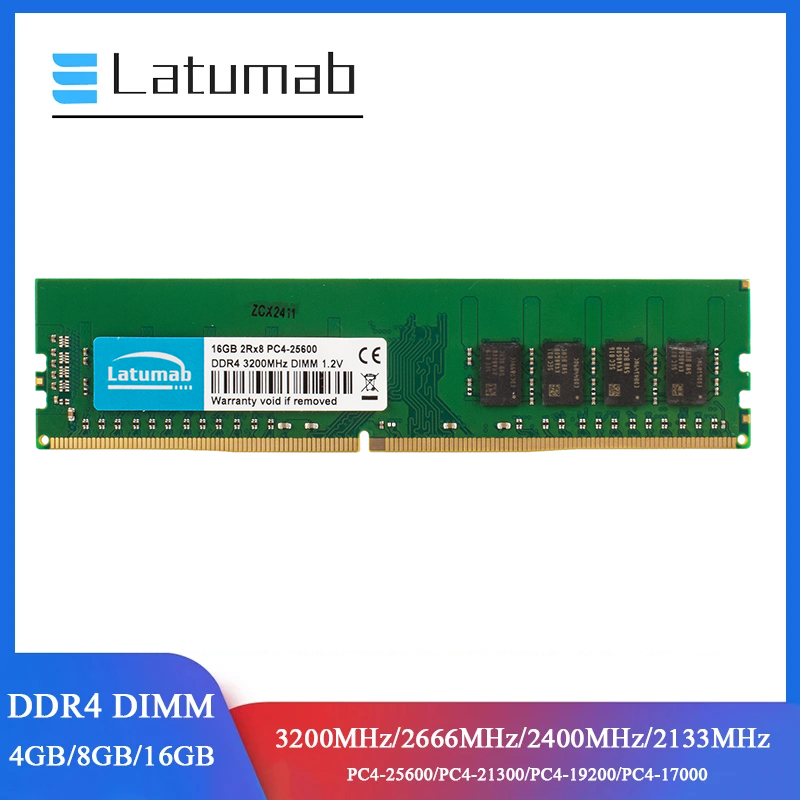 Latumab RAM DDR4 เดสก์ท็อป Mem - Sodimm Ddr4 บทวิจารณ์และราคา