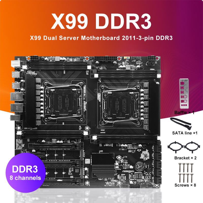 X99 Dual-ซ็อกเก็ต CPU เมนบอร์ด - Ecc Ram Server บทวิจารณ์และราคา